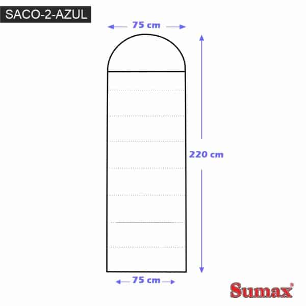 Saco de Dormir - SACO-2-AZUL - Imagen 2